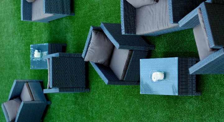 artificial grass under swing set